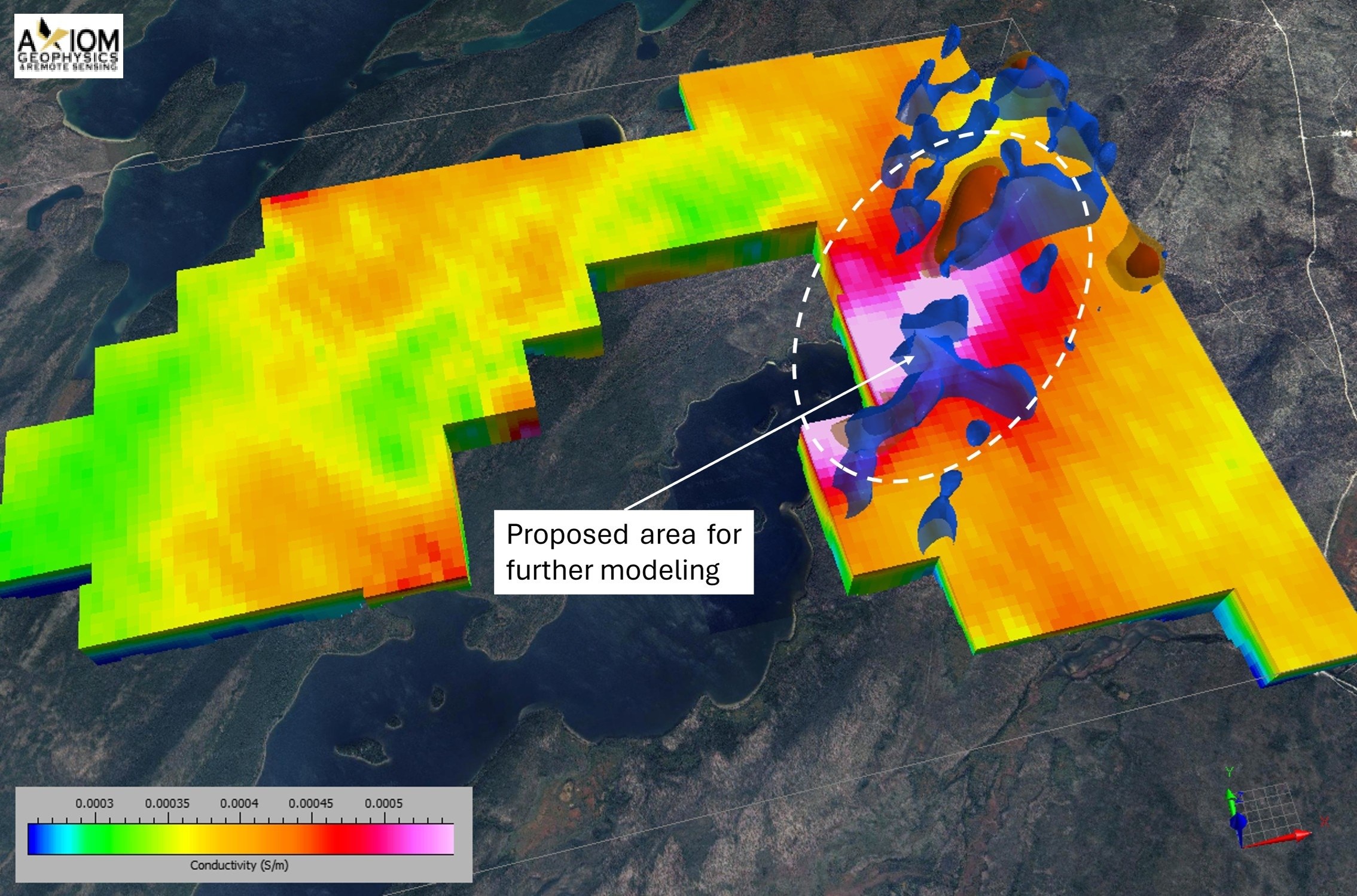 Ford Lake prospective areas for further modelling before drill target finalization